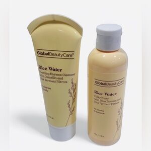 Set of 2 Global Beauty Care Rice Water Cleanser & Milky Toner